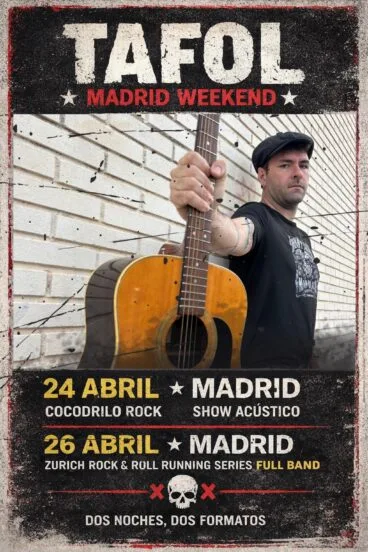 Cartel conciertos Tafol Madrid