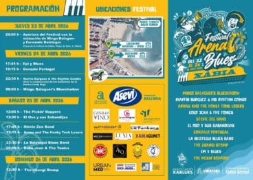 Cartel completo del Festival Arenal Blues Xàbia 2026