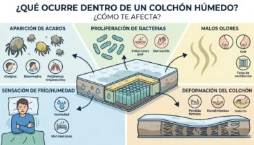 ¿Qué ocurre dentro de un colchón?