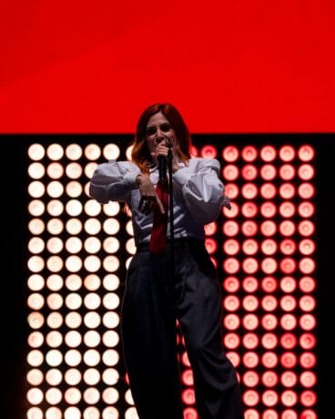 Leire Martínez en el concierto