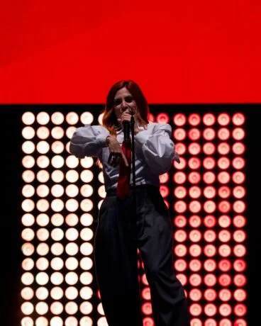 Leire Martínez en el concierto