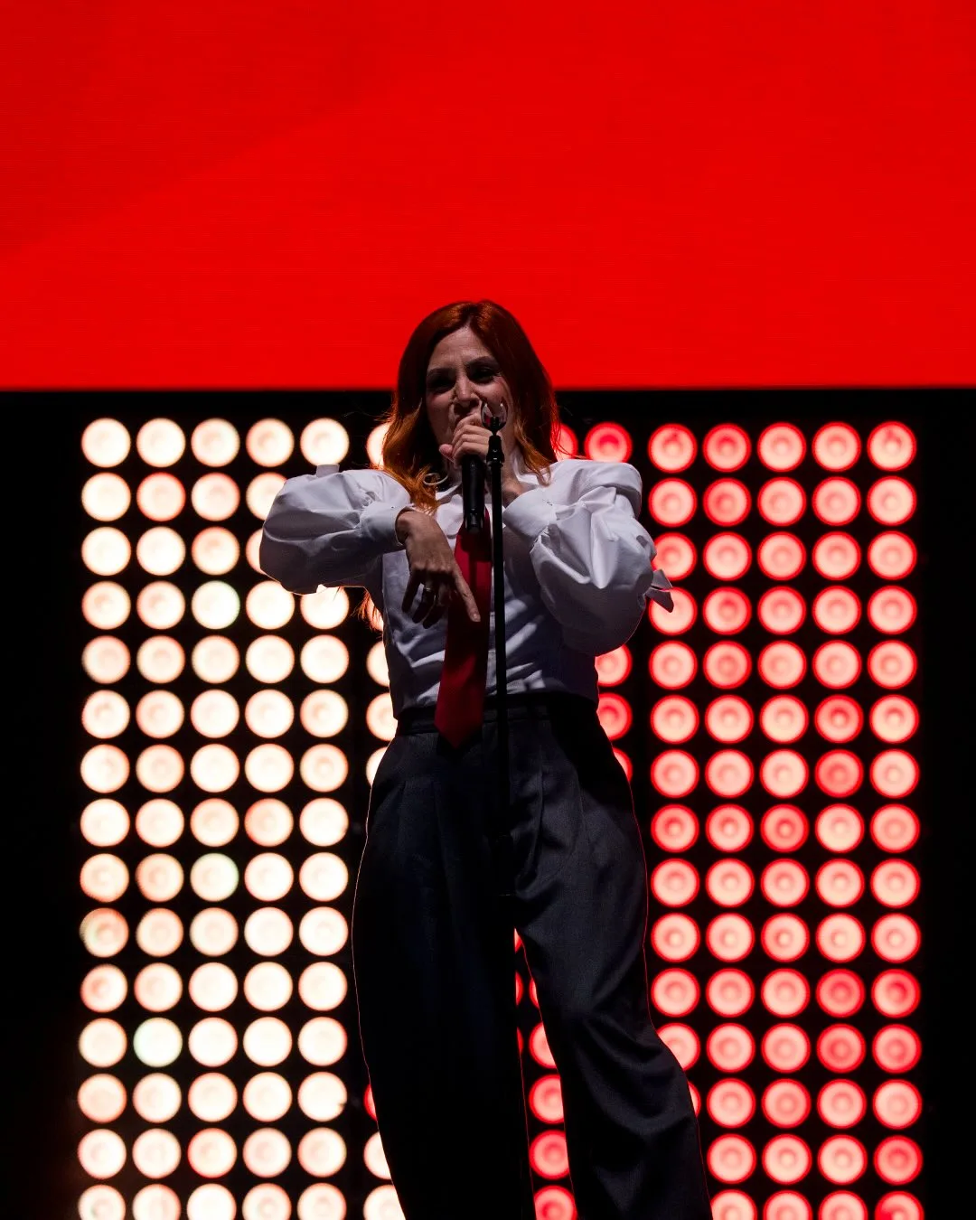 Leire Martínez en el concierto