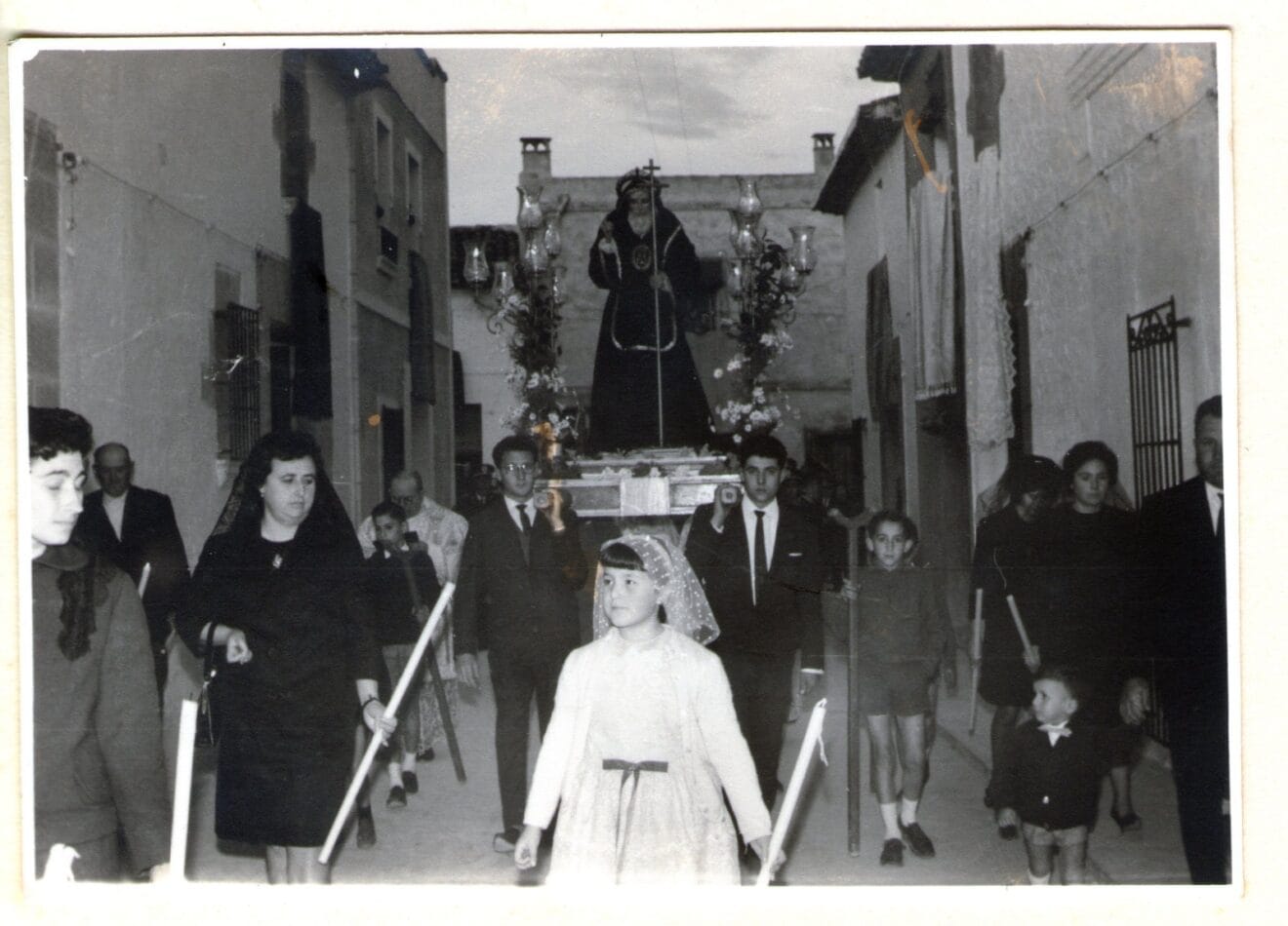Procesión de San Francisco de Paula. Años 60. Archivo de la Asociación de San Francisco de Paula.
