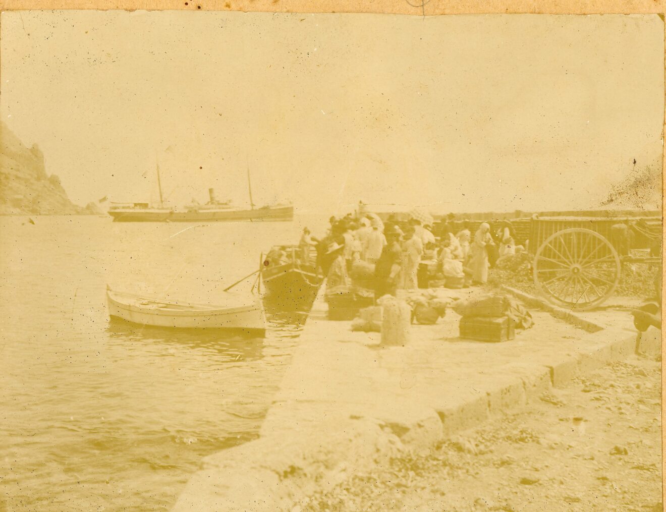 Trabajadores en el puerto de Xàbia