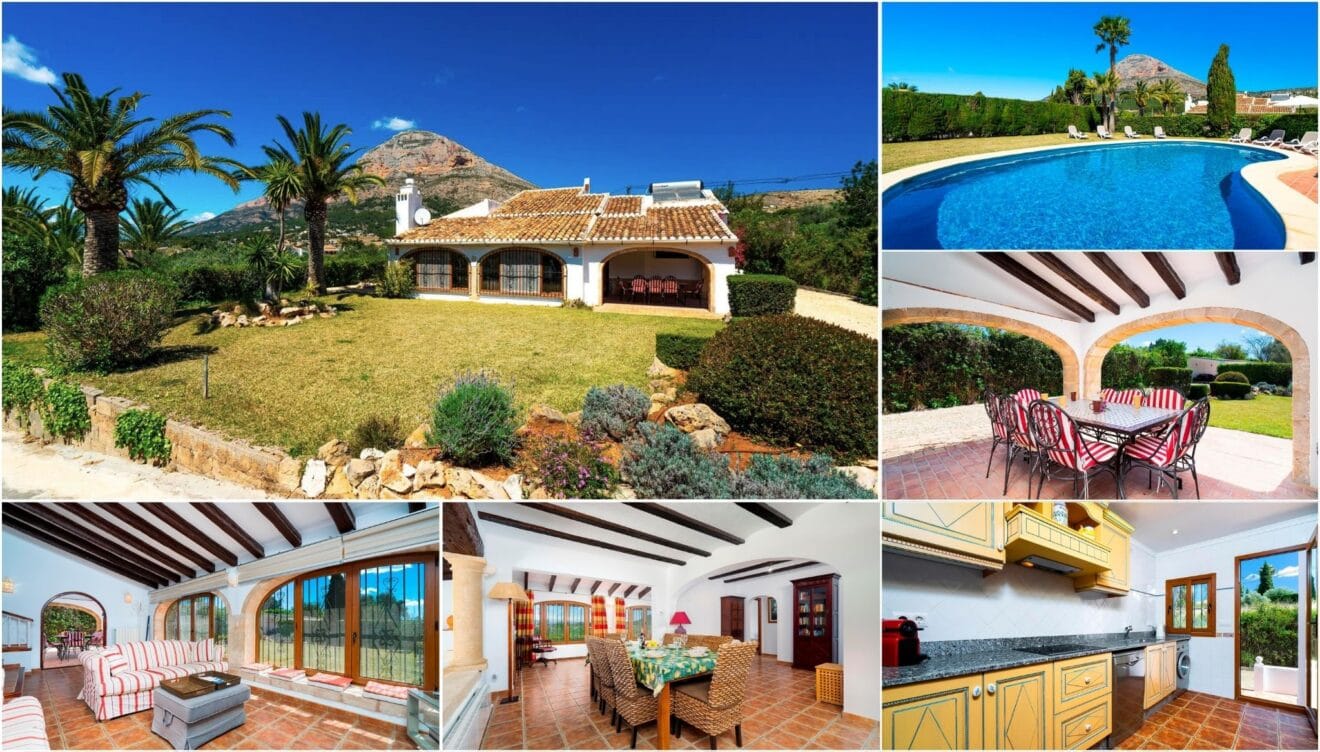 Villa mediterránea con vistas al mar en Jávea