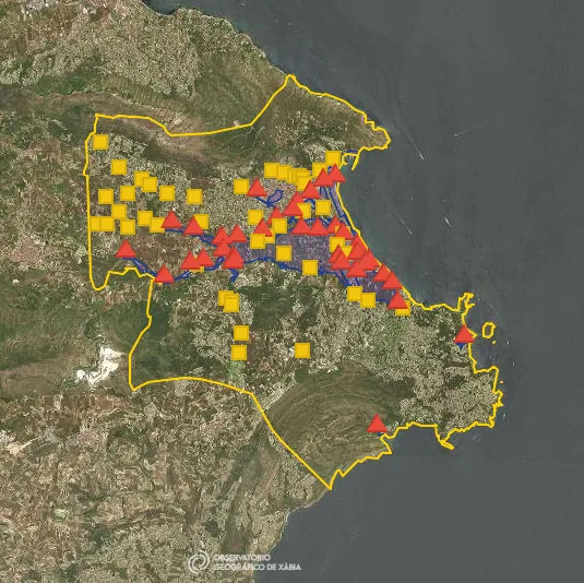 Imagen: Zonas vulnerables a inundaciones y puntos críticos