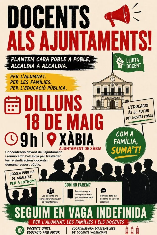 Imagen: Cartel de la concentración del 18 de mayo