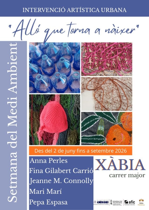 Imagen: Cartel de la exposición de arte sostenible en Xàbia