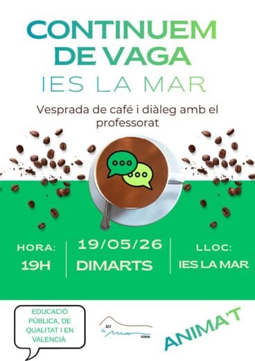 Cartel Encuentro familias IES La Mar