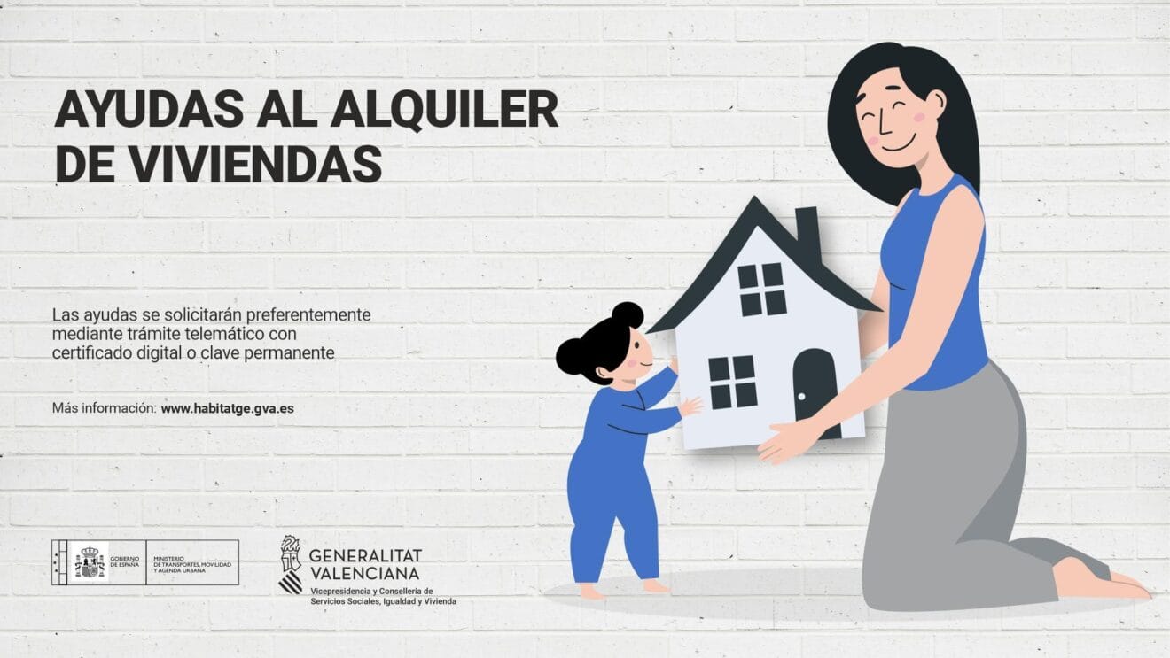 Cartel sobre las ayudas al alquiler
