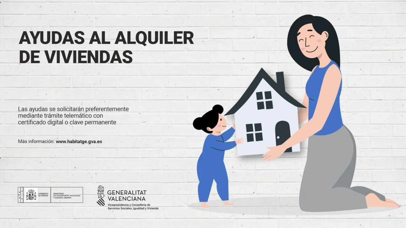 Cartel sobre las ayudas al alquiler