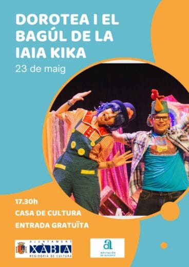 Cartel de la obra de teatro infantil ‘Dorotea i el bagúl de la iaia Kika’