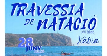 Cartel travesia a nado Xàbia-