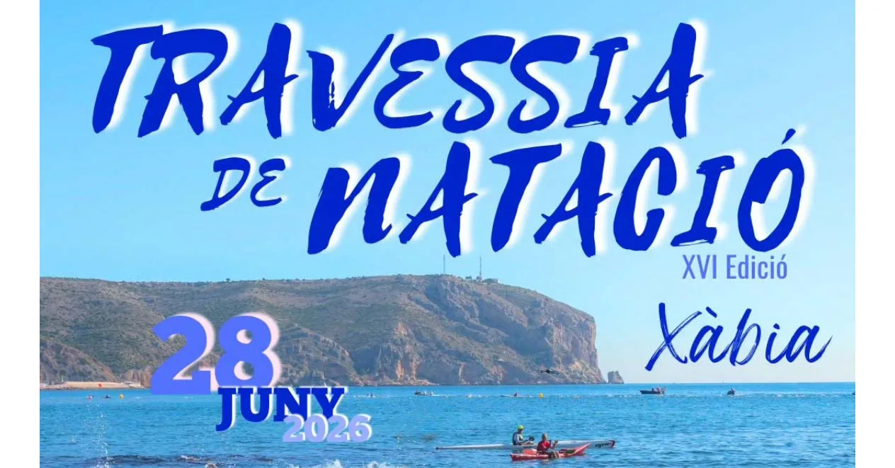 Cartel travesia a nado Xàbia-