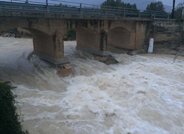 Imagen: Cauce del río Gorgos a su paso por Xàbia
