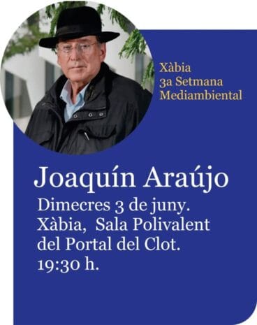 Charla de Joaquín Araújo en Xàbia