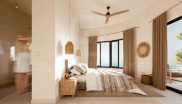 Cumbre del Sol, habitación de estilo mediterráneo