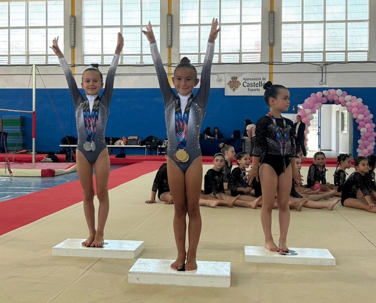 Podio campeonato provincial gimnasia Castellón
