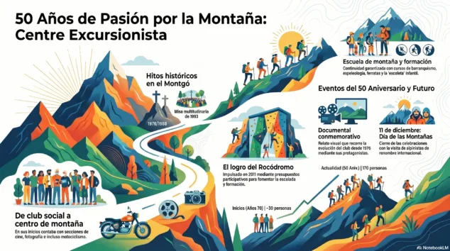 Imagen: Infografía de los 50 años del Centre Excursionista de Xàbia