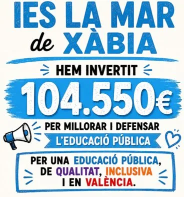 Inversión de los docentes en huelga en el IES La Mar