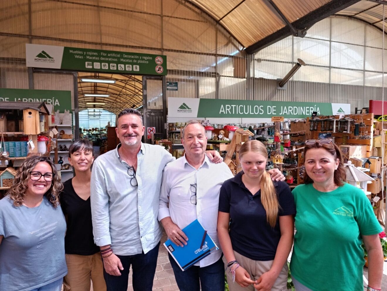 Visita del concejal Juanlu Cardona a la empresa colaboradora Montgó Verd