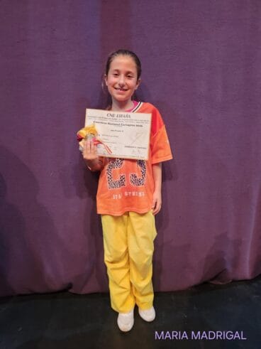 María Madrigal, 2º premio A en el Concurso Nacional CND España