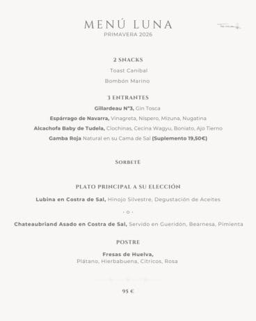 Menú Luna Primavera 2026