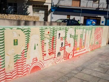 Mural colectivo por Palestina en Xàbia