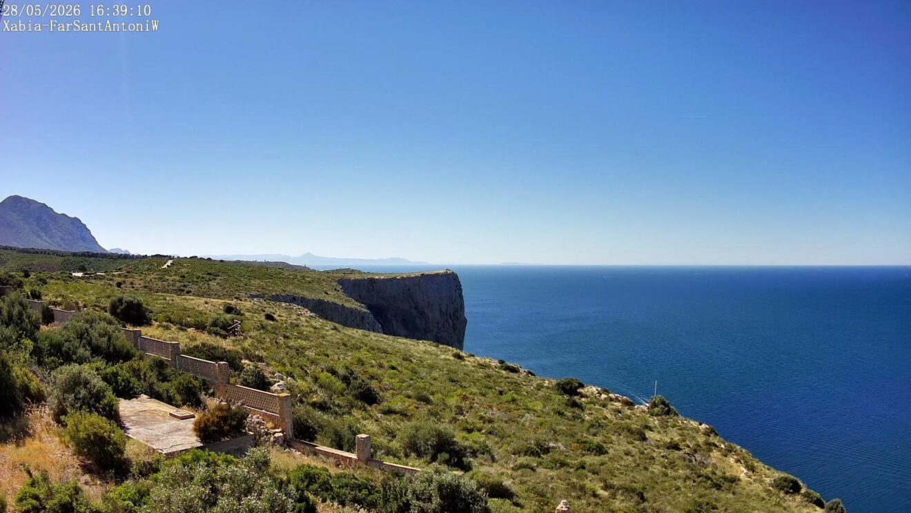 Otro punto del Cabo de San Antonio vigilado por la nueva instalación de webcam