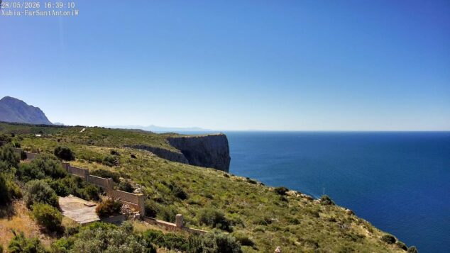 Imagen: Otro punto del Cabo de San Antonio vigilado por la nueva instalación de webcam