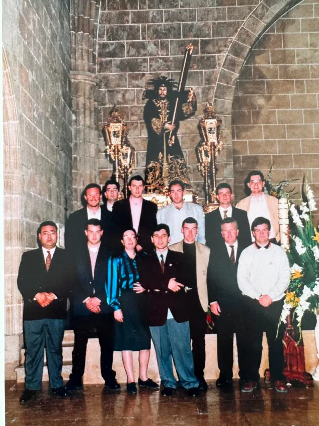 Imagen: Portadores del Nazareno del día de la visita de la Virgen de Loreto al pueblo | Foto Juan Catalá