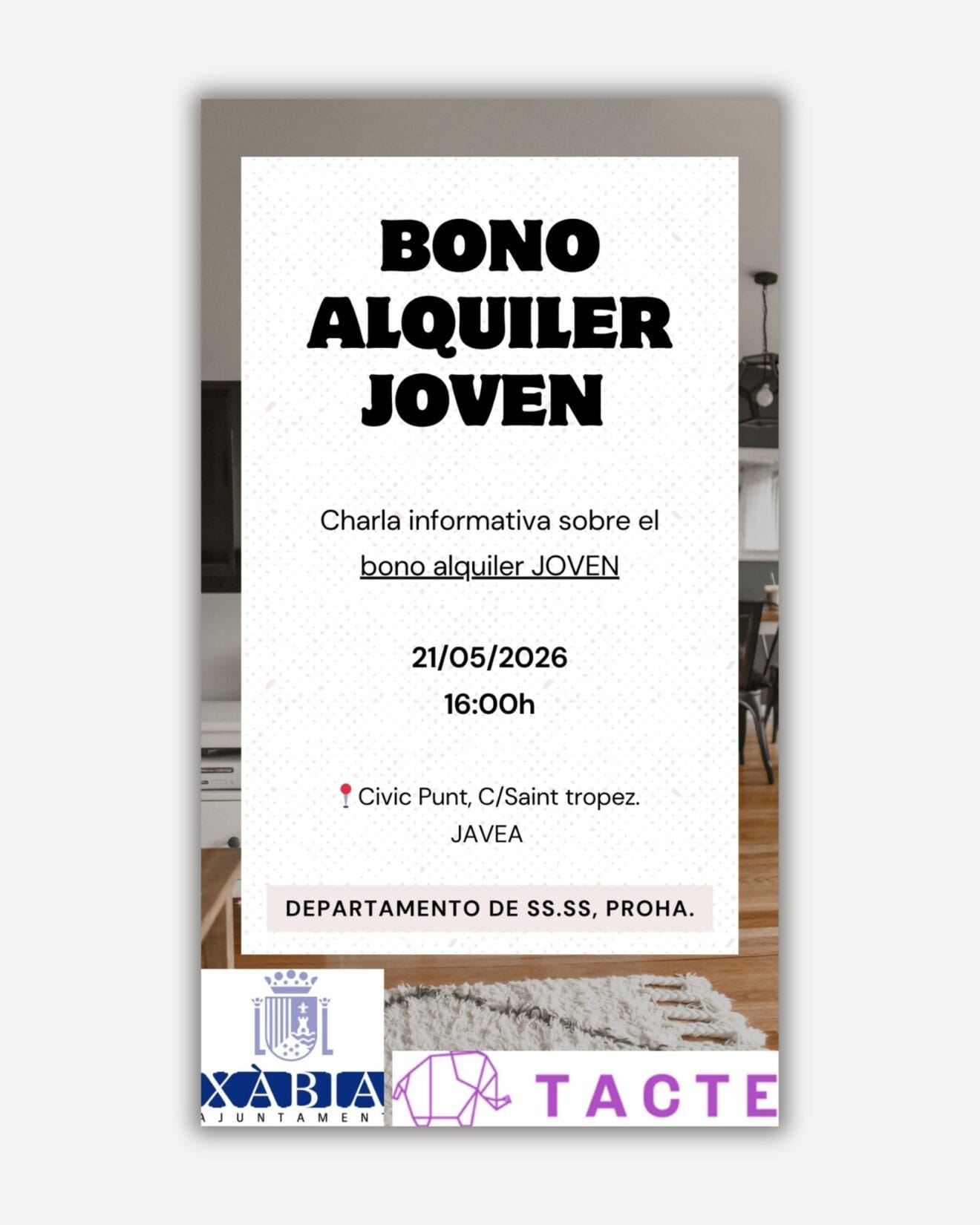Primera charla sobre el bono alquiler
