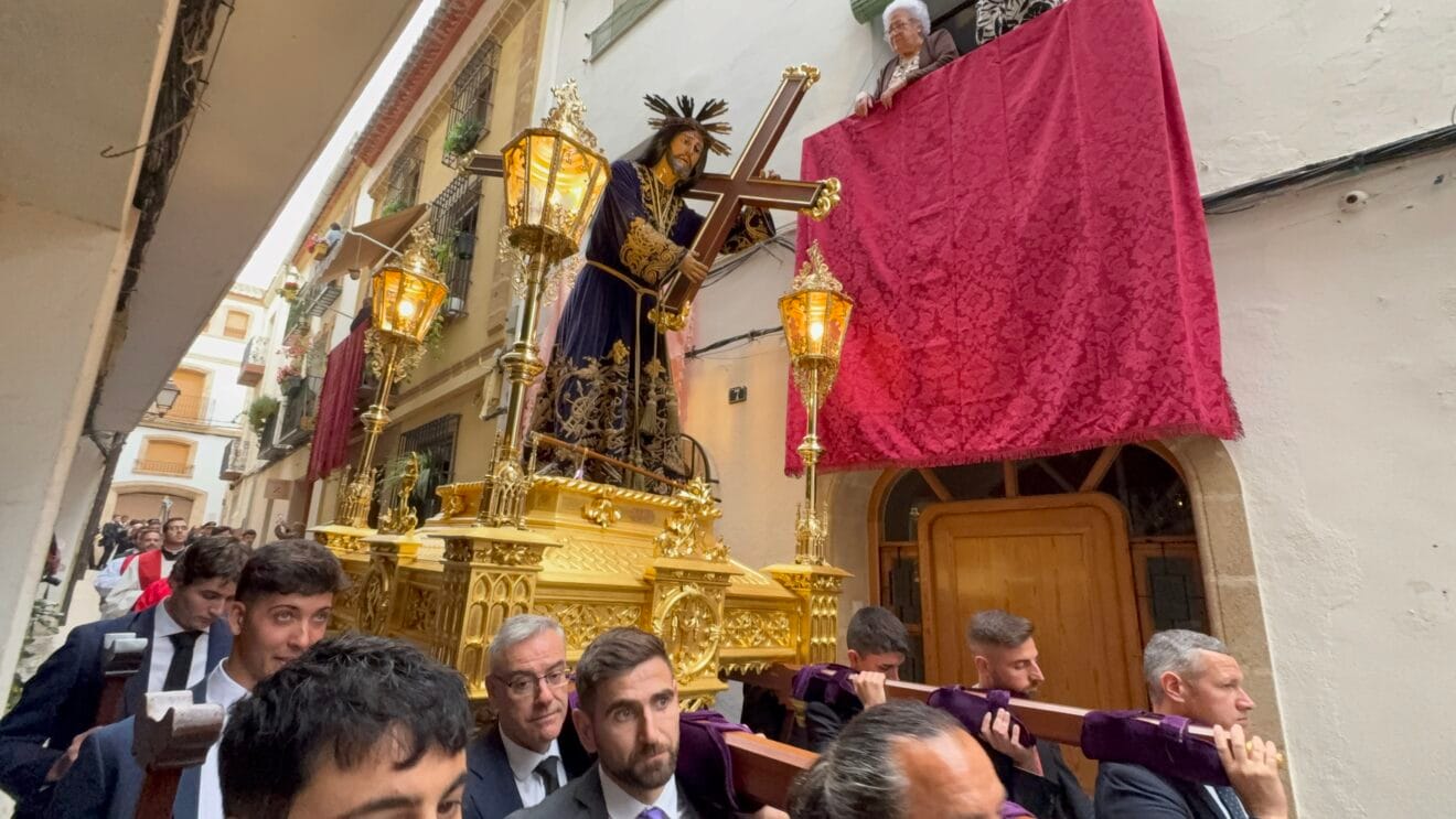 Imagen de Jesús Nazareno en la Procesión de Subida de a la Ermita del Calvario