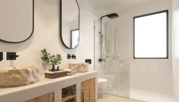 3 baños completos que incluyen un aseo de cortesía