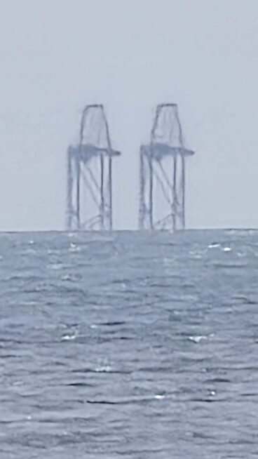Ampliación de las estructuras observadas en el mar