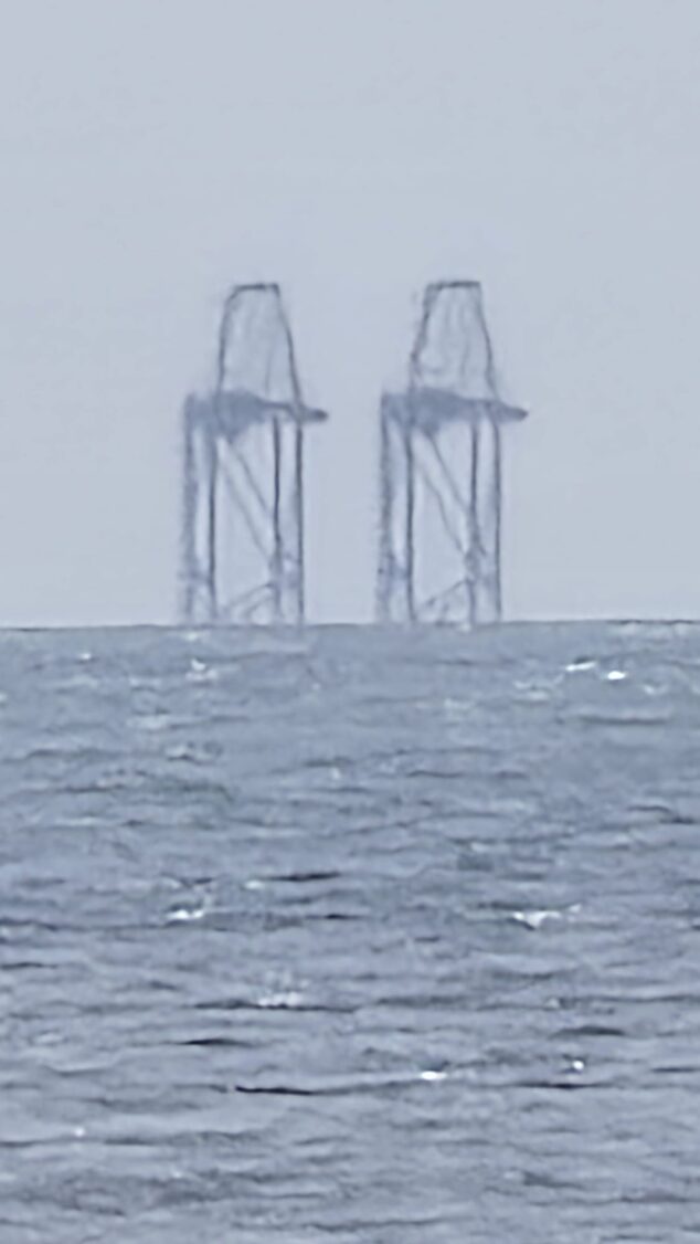 Imagen: Ampliación de las estructuras observadas en el mar