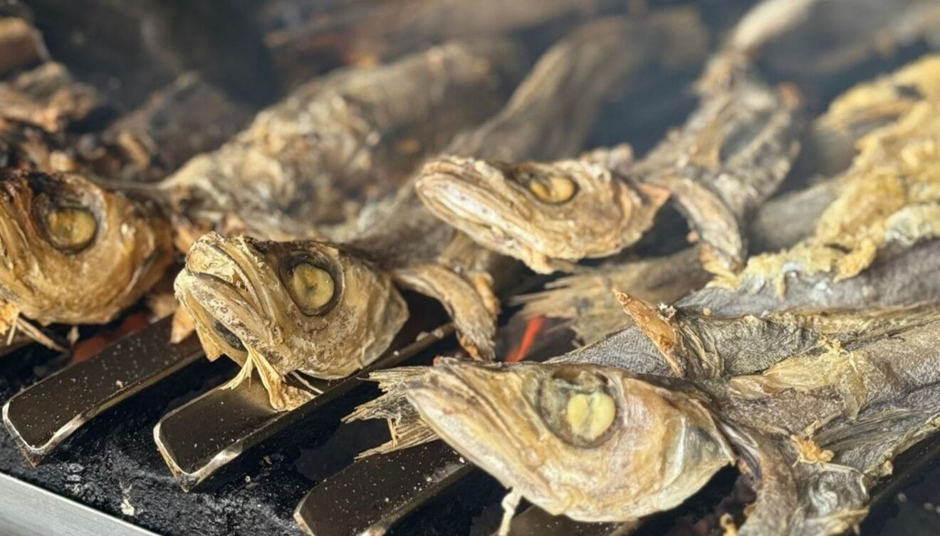 Platos marineros cocinados al fuego en un restaurante con encanto en Xàbia