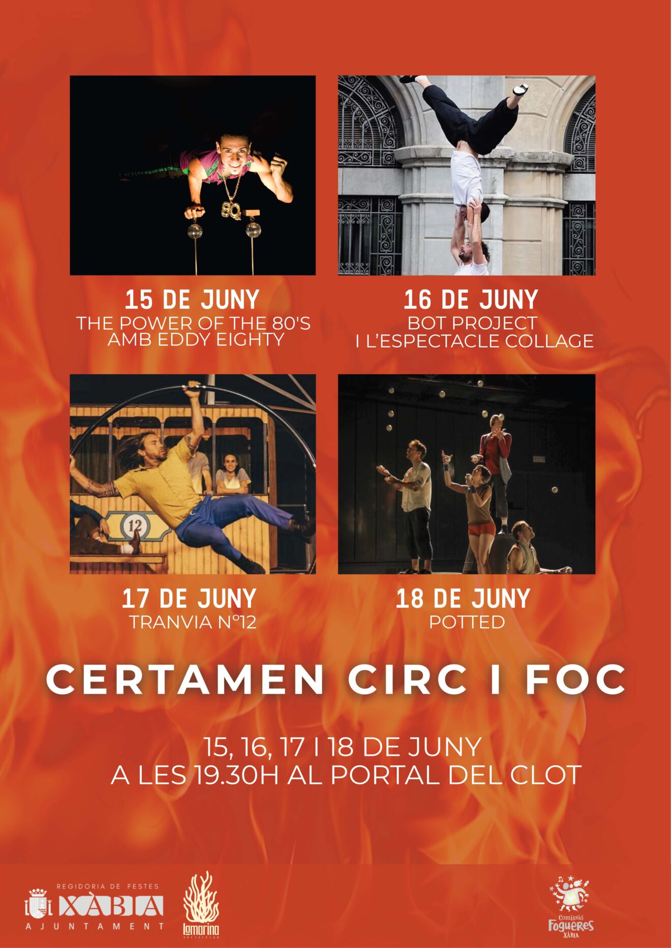 Cartel Circ i Foc en Fogueres Xàbia 2026