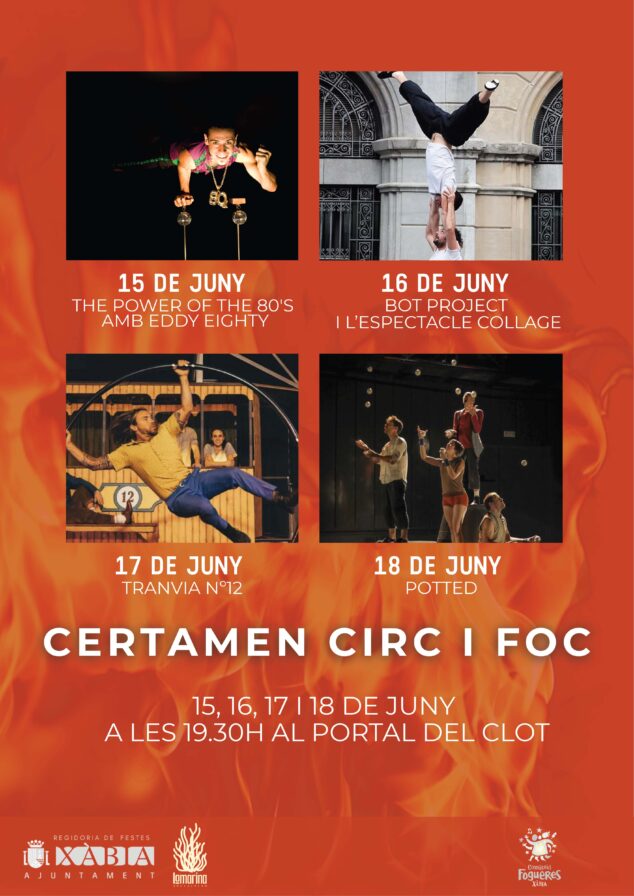 Imagen: Cartel Circ i Foc en Fogueres Xàbia 2026