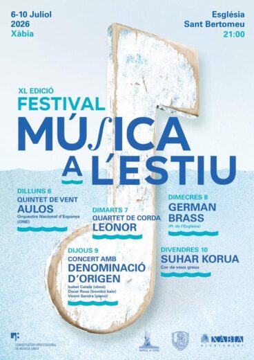 Cartel del Festival Música a l’Estiu 2026