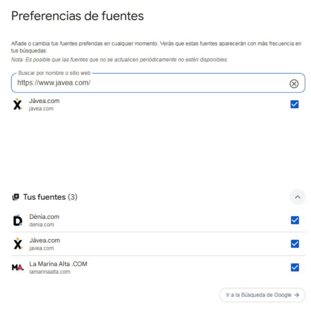 Imagen: Configura tu preferencia de fuente como Xàbia.com