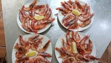 Gamba roja de la bahía de Xàbia