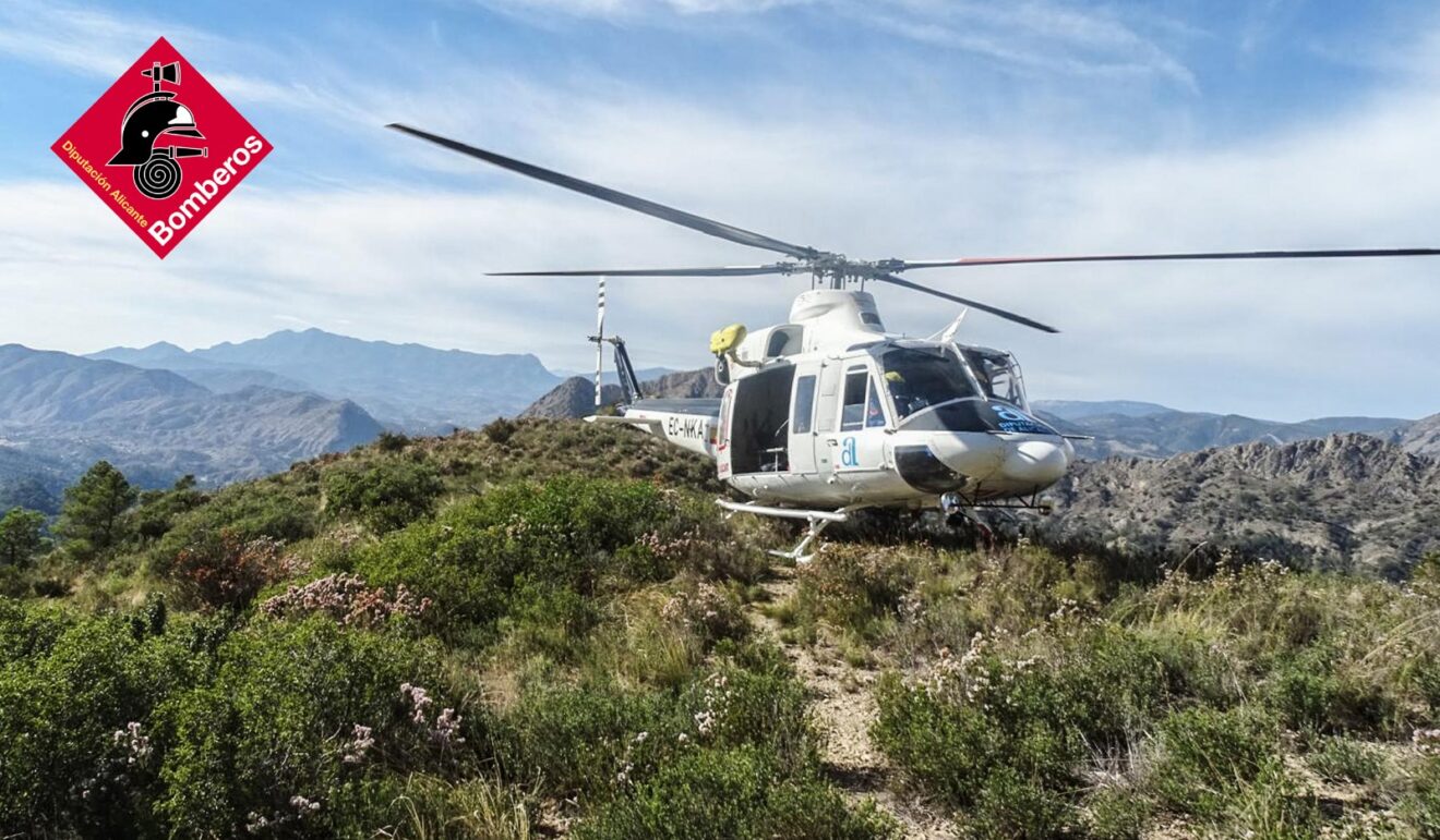 Helicóptero del Consorcio Provincial de Bomberos