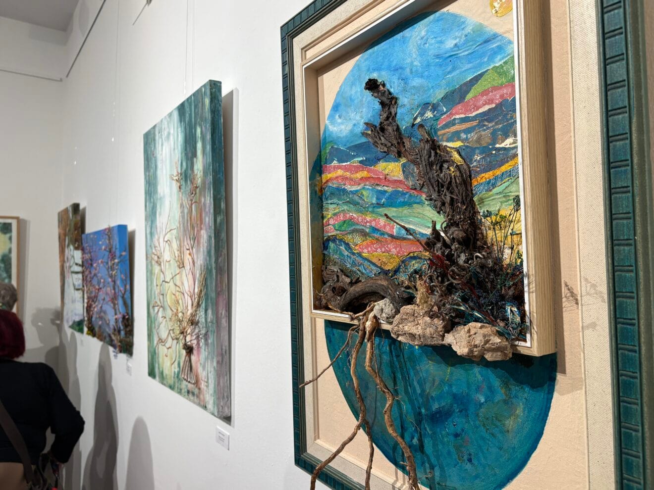 Una de las obras de la exposición de fin de curso de la escuela de pintura