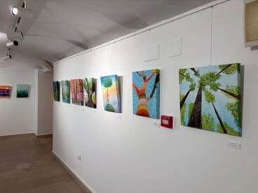 Obras de la exposición de la Escola de Pintura Xàbia