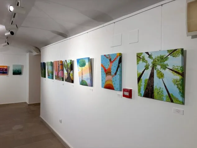 Imagen: Obras de la exposición de la Escola de Pintura Xàbia