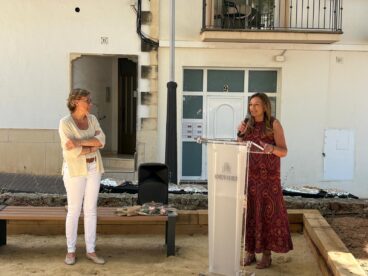 Mavi Pérez en la inauguración de la Plaza Antonio Bas Blasco