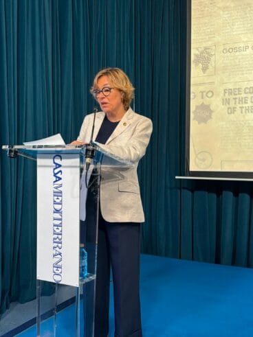 Intervención durante la entrega de premios en Casa Mediterráneo