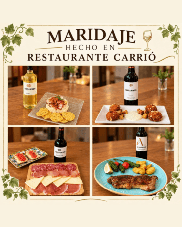 Maridaje hecho en Restaurante Carrió