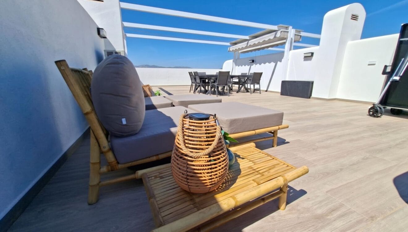 Para tomar el sol o comer al aire libre